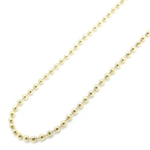 18K Yellow Gold Ball chain Necklace 46cm 2.8 grams /76118 - Picture 1 of 5