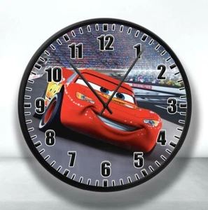 Cars Lightning McQueen Wall Clock - Disney Pixar Kids Bedroom GIFT decor - Picture 1 of 2