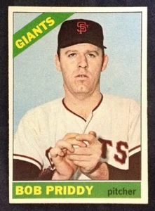 1966 #572 Bob Priddy Giants Topps Baseball NM-MT RARE  HI NUMBER - Picture 1 of 2