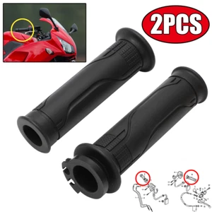 Grip Set Throttle Tube Pipe For Honda CB CBR Grom 125 250 300 500 CBR500R NSS300 - Picture 1 of 11