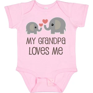 Inktastic My Grandpa Loves Me Baby Bodysuit From Grandchild Childs Kids Cute Hws - Picture 1 of 25