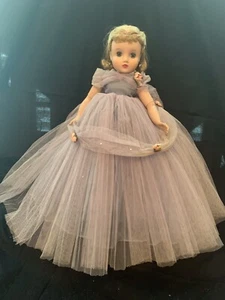 Madame Alexander Doll Elise 16" Vintage 1950s Lavender Tulle Gown - Picture 1 of 14
