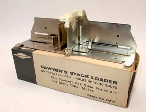 *VINTAGE* SAWYER'S STACK LOADER NO. 6271 FOR 2X2 SLIDE PROJECTORS W/ BOX - Picture 1 of 4
