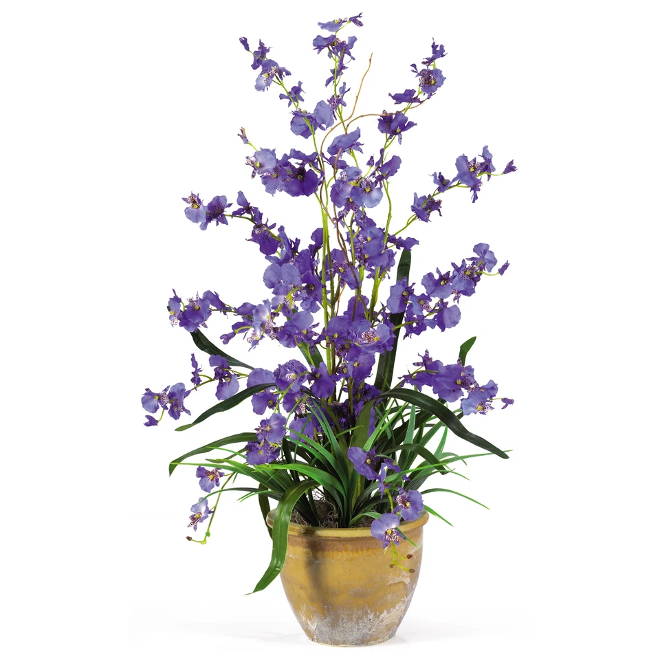 Maceta 26" púrpura bailando dama orquídea arreglo casi natural imitación floral Foto 1 de 1