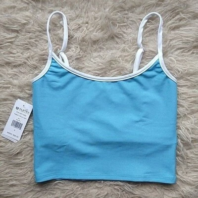 Camiseta sin mangas recortada de tenis atlética K-SWISS Eleven azul cami nueva con etiquetas M Foto 1 de 4