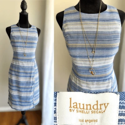 Laundry by Shelli Segal Twill Cotton Blend Dress size 6 - Image 1 of 4