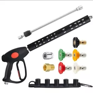 Pressure Washer Gun with Extension Wand, M22 15mm or M22 14 Open Box by M MINGLE - Picture 1 of 10