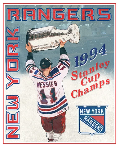 New York Rangers 1994 Stanley Cup - poster print Cover