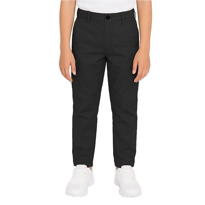 Boy's Everyday Wear Super Stretch Cotton Cargo Pants (Size 8-18) New Free Ship - Image 1 of 2