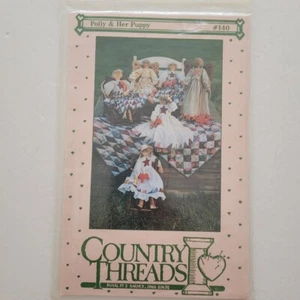 Polly & Her Puppy Doll & Mini Quilt Patterns Country Threads #140 - Picture 1 of 3