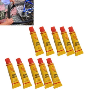 10 Pack Bicycle Tire Patch Glue Strong Rubber Cement for Bike Tube Repair - Picture 1 of 7