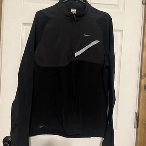 Nike Fit Therma Black 1/4 Zip Pullover Sweater Men’s L Golf Active Wear (E) - Picture 1 of 5