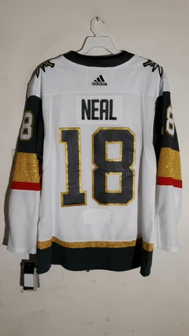 AUTHENTIC NHL ADIZERO LAS VEGAS GOLDEN KNIGHTS JAMES NEAL JERSEY WHITE SIZE 52 Cover