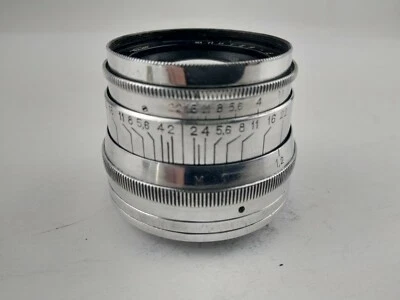 JUPITER 8 lens 50mm f2.0 M39 mount Leica Portrait manual Sonnar copy Rangefinder - Image 1 of 4