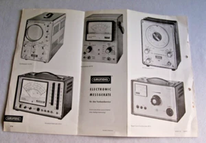 Grundig Radio Eléctrica Onda PÓSTER Milivoltímetro Oscilador Generador De Colección - Imagen 1 de 2
