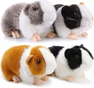 4 Pieces 8 Inch Cute Guinea Pig Plush Toys Stuffed Realistic Stuffed Animals Sof - Picture 1 of 5