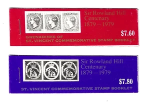 St Vincent Sir Rowland Hill Death Centenary Stamp Booklets 1979, MNH - Picture 1 of 1