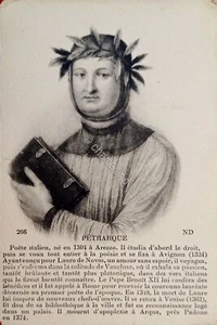 Cartolina Commemorativa - Francesco Petrarca Scrittore - 1910 ca. - Picture 1 of 1