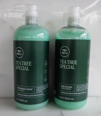 DUO Paul Mitchell Tea Tree shampoo speciale e crema idratante per capelli e corpo 33,8 oz - Immagine 1 di 4