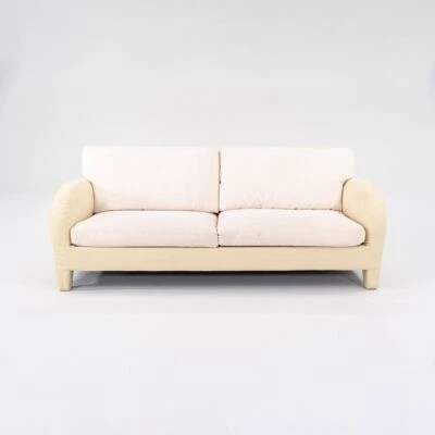 Sofá de dos asientos Antonio Citterio de la década de 1990 para B&B Italia Cina tela crema 2x disponibles Foto 1 de 4