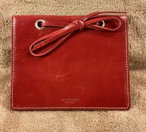 Kate Spade Small Leather Photo Album Burgundy 8 Pages Made In Italy - Picture 1 of 6