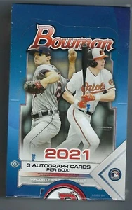 2021 Topps BOWMAN BASEBALL JUMBO Hobby 3 auto per box - Picture 1 of 1