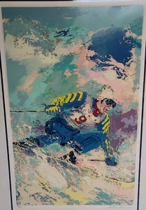 Leroy Neiman Original Signed Serigraph Ingemar Stenmark Olympics Downhill Skier - Picture 1 of 8