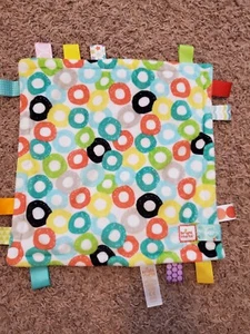 Taggies Bright Starts Circles Yellow Security Blanket Lovey Spring Summer - Picture 1 of 3