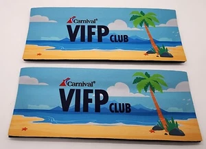 NEW Carnival Cruise Line VIFP Platinum Diamond Gift Beer Drink Koozies Coozies - Picture 1 of 3