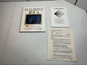 Fullpaint für 512K MAC & ColorPrint Handbuch Ann Arbor Softworks OHNE DISK - Bild 1 von 6