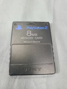 Sony PlayStation 2 8MB Memory Card - Black - SCPH-10020 - Picture 1 of 2