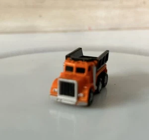 Vintage 1987 Galoob Micro Machines Die-Cast Construction Dump Truck Orange Black - Picture 1 of 5