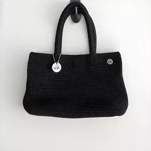 The Sak Crochet Mini Handbag Black - Picture 1 of 6