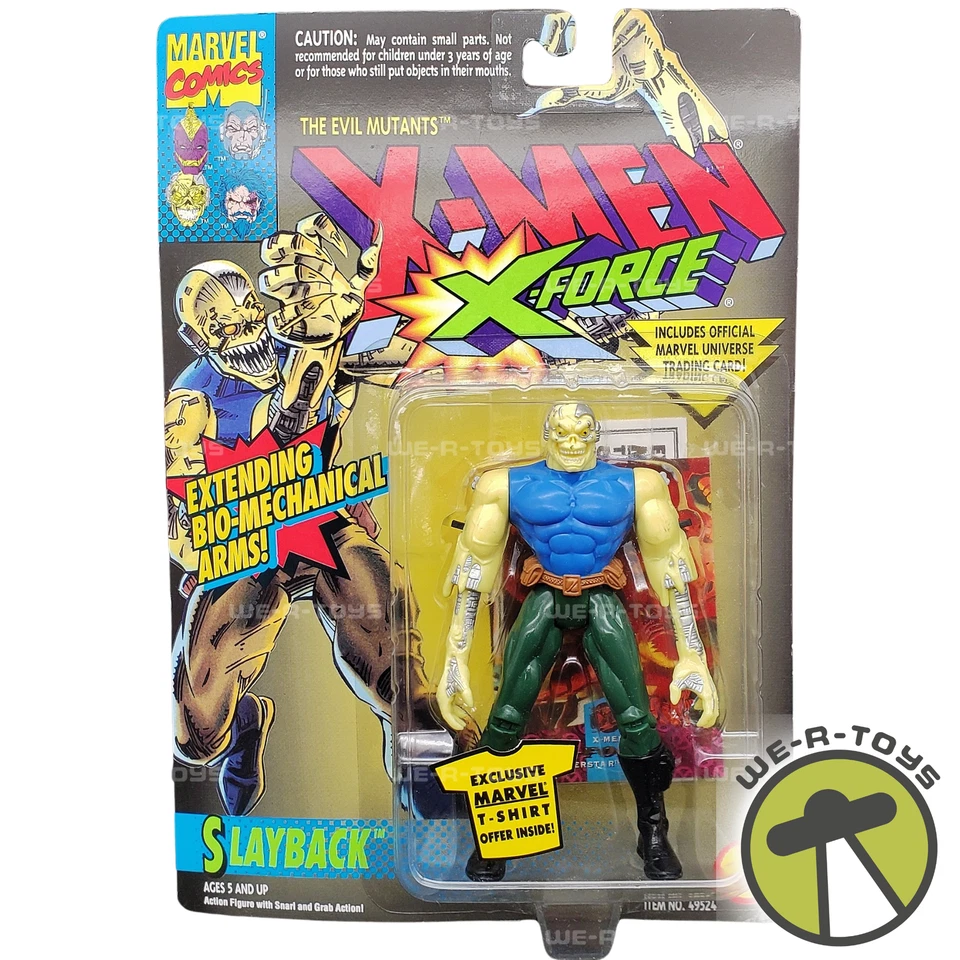 Figura Marvel X-Men X-Force Slayback con brazos biomecánicos 1994 Toy Biz NRFP Foto 1 de 4