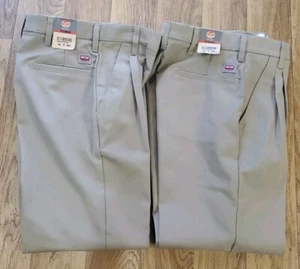 2 Pair Mens Red Kap Cargo Tan Utility Pants 28x30 New - Picture 1 of 4