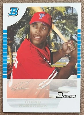 Chris Roberson 2005 Bowman White #209 /240 Phillies First Year Rookie Parallel - Image 1 of 2