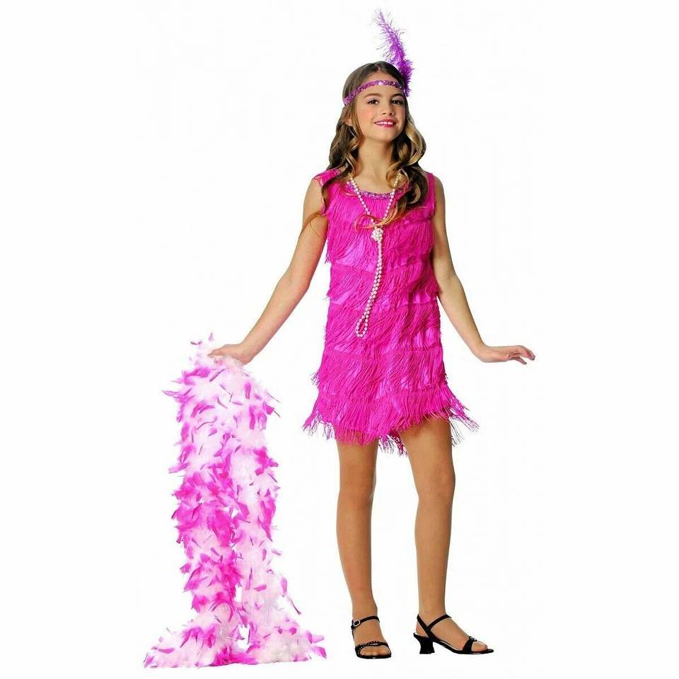 DISFRAZ DE GATSBY CHARLESTON DESLUMBRANTE ALETA NIÑOS NIÑAS NIÑOS AÑOS 20 RUGIENTES  Foto 1 de 1