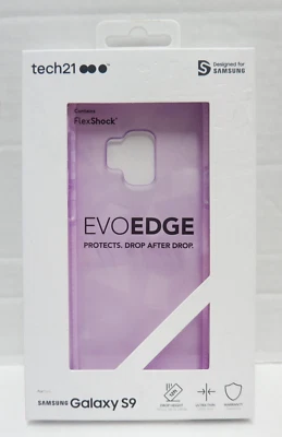 Funda Tech21 T21-6669 EvoEdge Flex Shock para Samsung Galaxy S9-Orchid NUEVA Foto 1 de 3