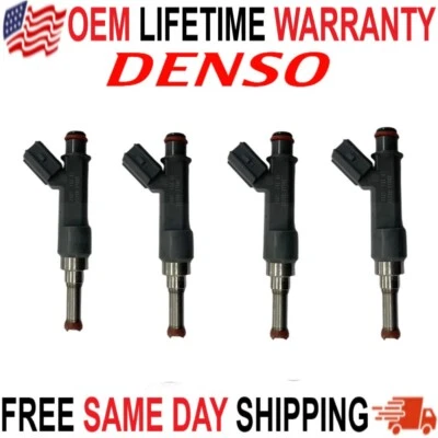 Juego de 4 inyectores de combustible Denso OEM para Toyota Prius 2016-19 1,8 L l l4 23250-37080 Foto 1 de 4