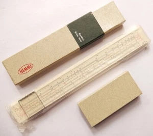 HEMMI SUN SLIDE RULE CALCULATOR 64-T JAPAN BAMBOO VINTAGE EXCELLENT CONDITION - Picture 1 of 7