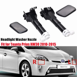 Left/Right Headlight Washer Nozzle Jet Cover Cap For Toyota Prius XW30 2011-2015 - Foto 1 di 33