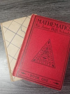 2 Vintage Books-The Robe And Mathematics For Junior High - Picture 1 of 12
