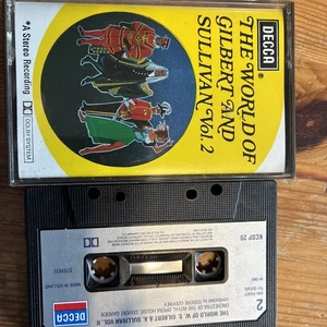 DECCA CASSETTE TAPE - THE WORLD OF GILBERT & SULLIVAN Vol. 2 - Picture 1 of 1