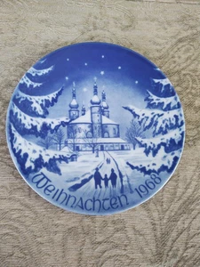 Bareuther Weihnachten 1968 Porcelain plate Kappelkirche bei Waldsassen - Picture 1 of 2