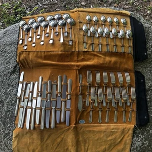 Simeon L George H Rogers Oneida X Tra Silverplate Set Of 50 Piece Flatware - Picture 1 of 11