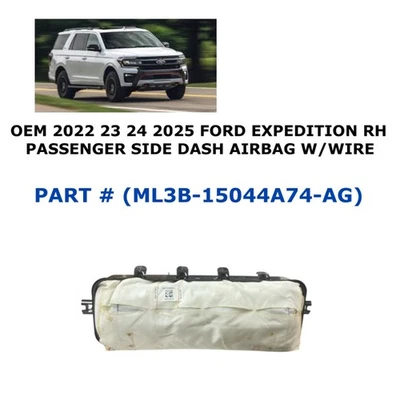 2022 23 24 2025 Ford Expedition RH Passenger Side Dash Airbag ML3B-15044A74-AG - Image 1 of 4