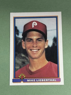 Mike Lieberthal Rookie 1991 Bowman Philadelphia Phillies #506   *6102* - Image 1 of 2