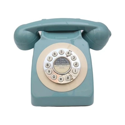 DESIGNO Retro Rotary Style Telephone (Red-Blue-Black-Grey) Christmas Gift Idea - Image 1 of 4