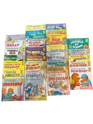 BERENSTAIN BEARS Lot of 28 First Time Story Book Children Vintage - Image 1 of 4