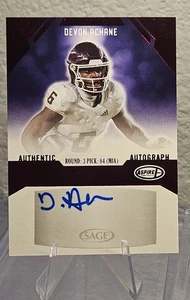 2023 Sage Aspire Red Devon Achane Auto Texas A&M Miami Dolphins - Bild 1 von 2